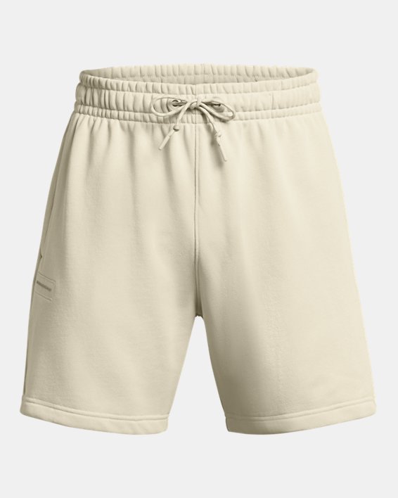Men's UA Rival Terry Heavyweight Shorts in Brown image number 4